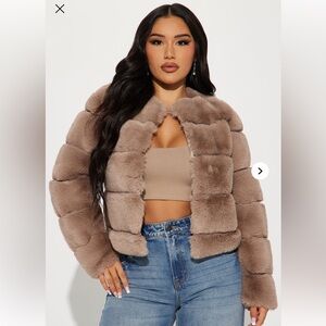 She Got Ready Faux Fur Coat - Mocha